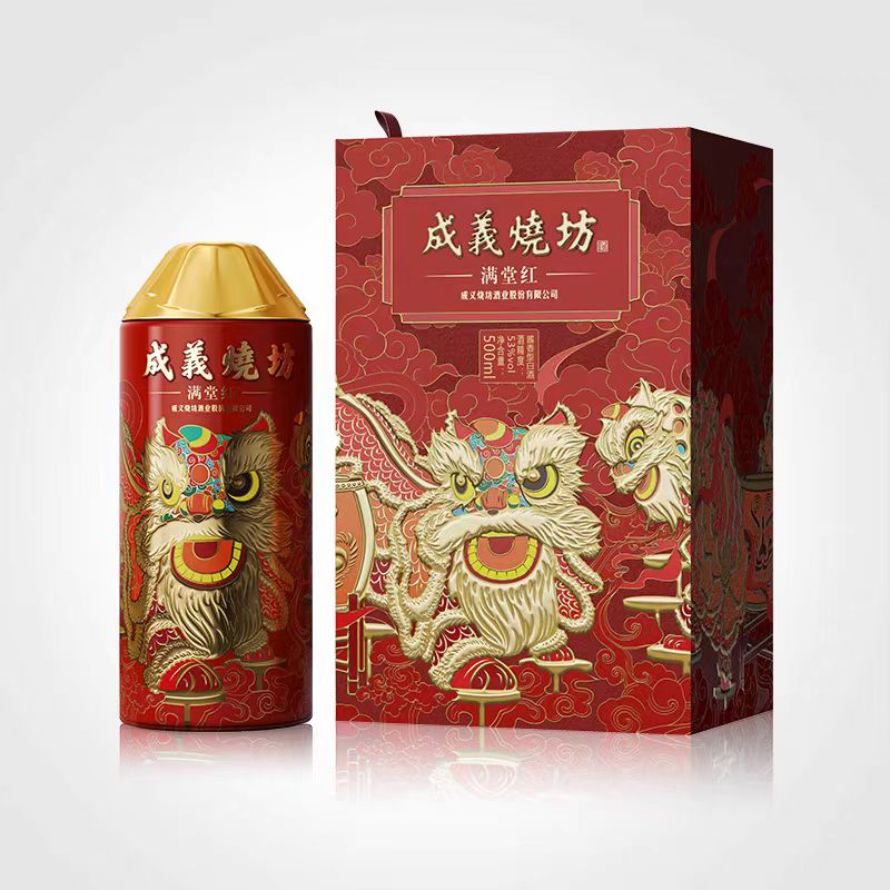 成義烧坊（618）满堂红酱香型白酒53度500ml
