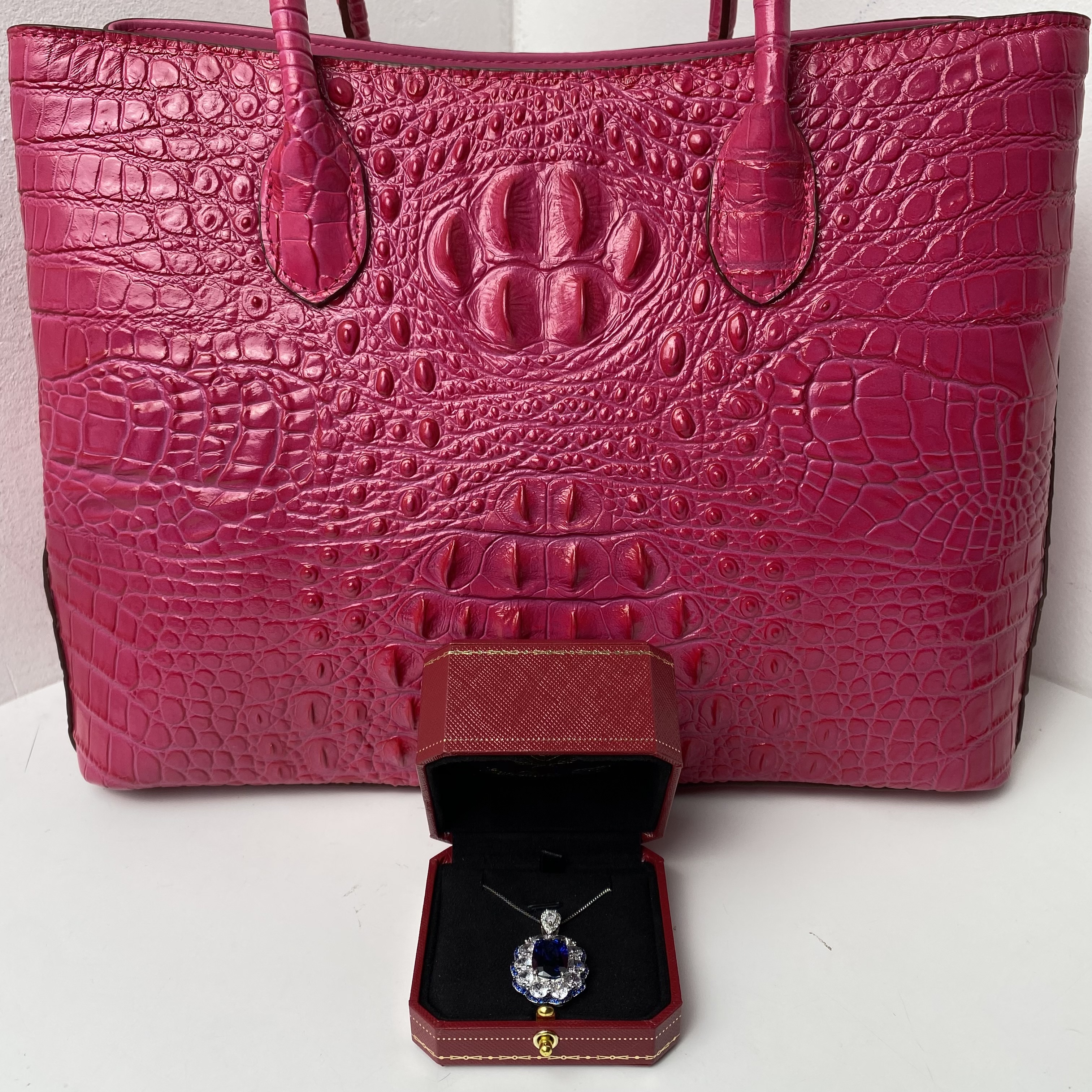 2793项链-皇家蓝色蓝时尚优雅设计蓝首饰送礼盒