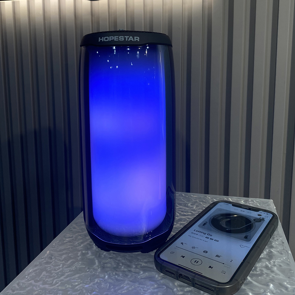 华强北音响炫酷蓝牙音箱脉动PLUSE5低音炮炫彩律动灯光便携式音箱