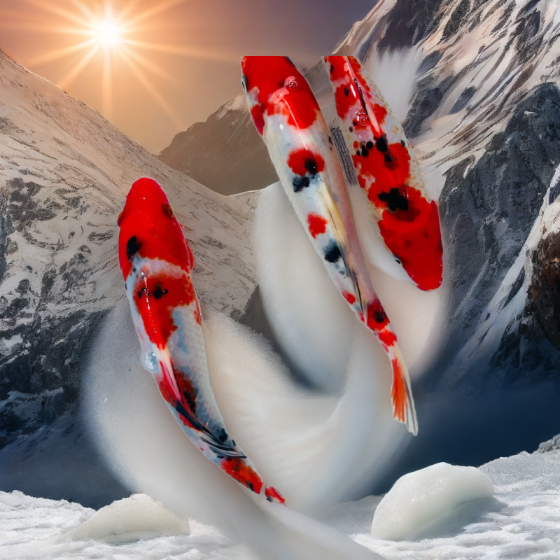 15-17公分锦鲤耐活观赏鱼红白大正，13条