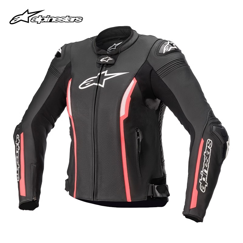 a星alpinestars女士骑行服机车皮夹克防摔皮衣机车服MISSILE V2