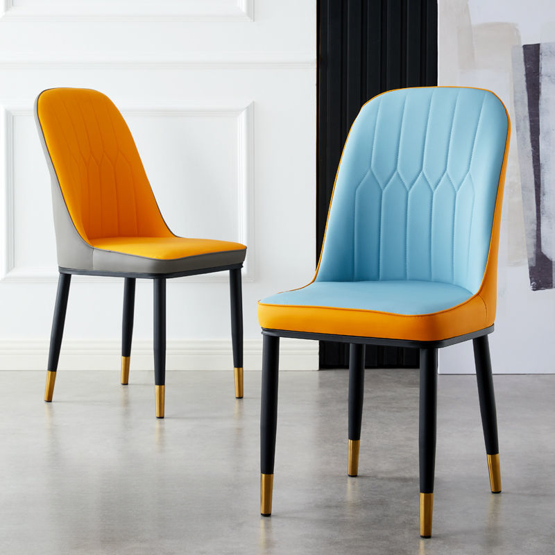2件包邮北欧轻奢餐椅家用简约现代餐厅靠背化妆凳子休闲桌椅酒店
