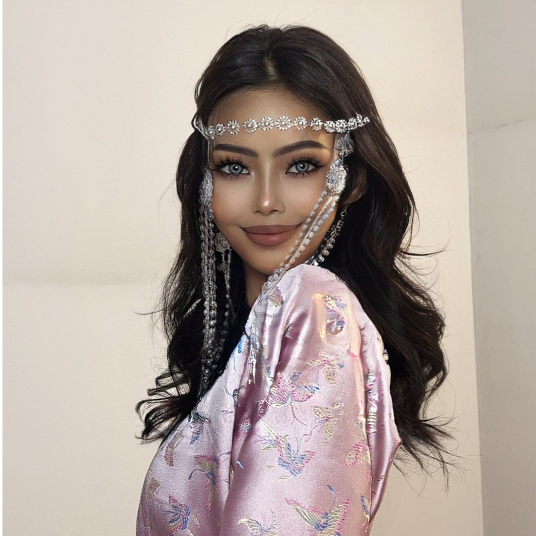 蒙古元素匈奴领大摆裙传统袍民族风中式新娘连衣裙