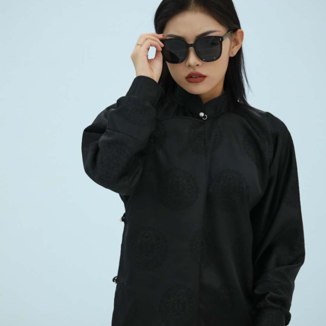 朝鲁门精选 2023蒙古族袍子民族风上衣男女同款春夏薄款外套