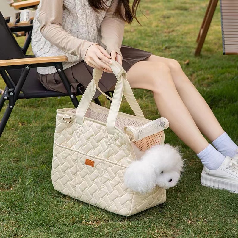 宠物包外出便携单肩透气小体狗包手提轻便帆布猫咪袋子猫包