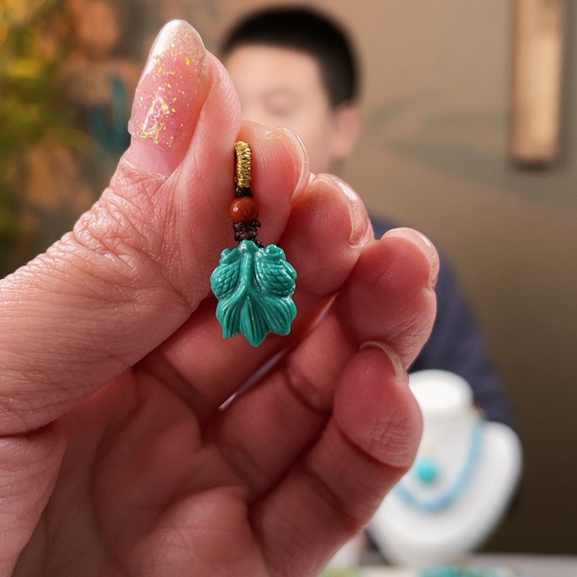 【闪购商品】绿松石配饰未镶嵌青*