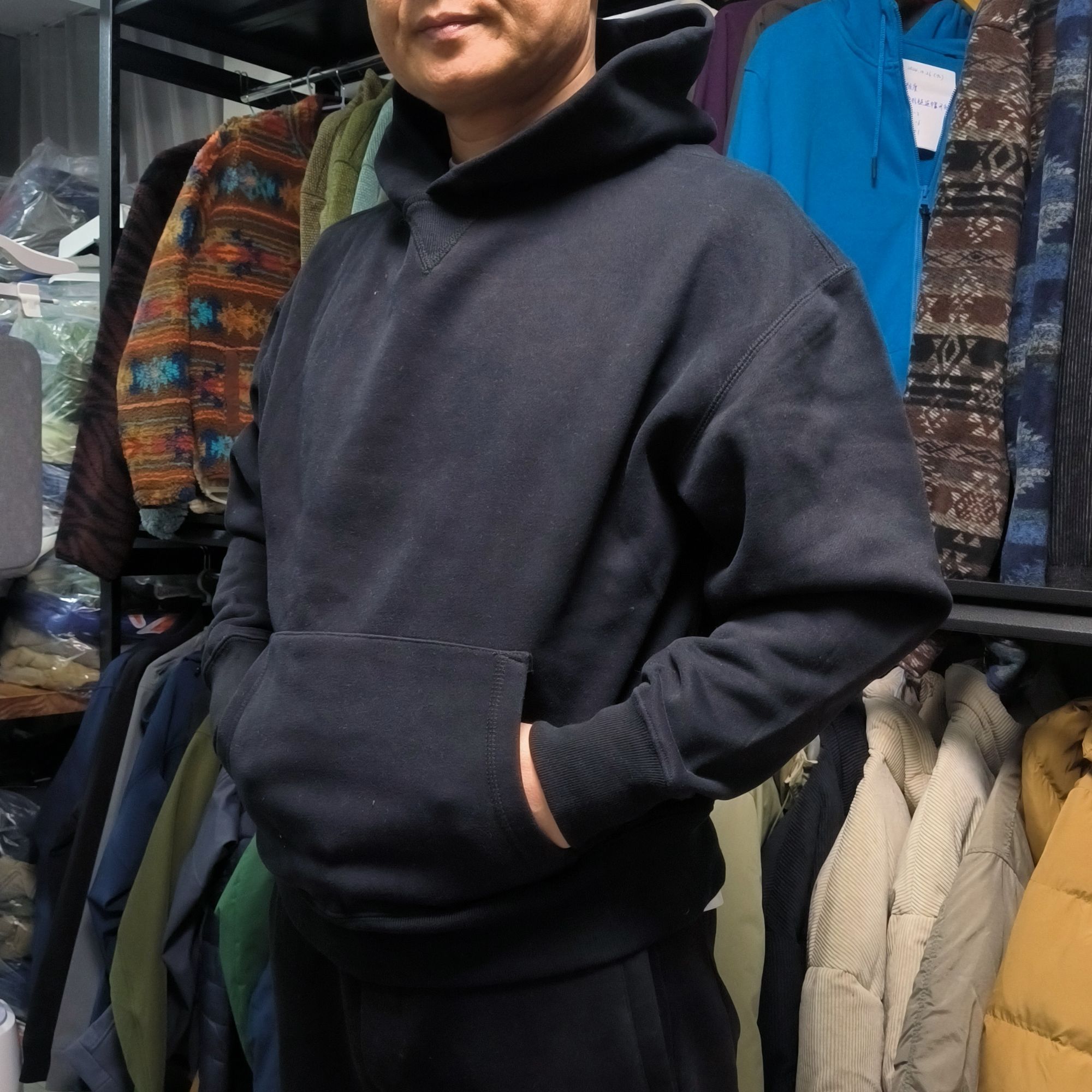 外单加绒连帽卫衣