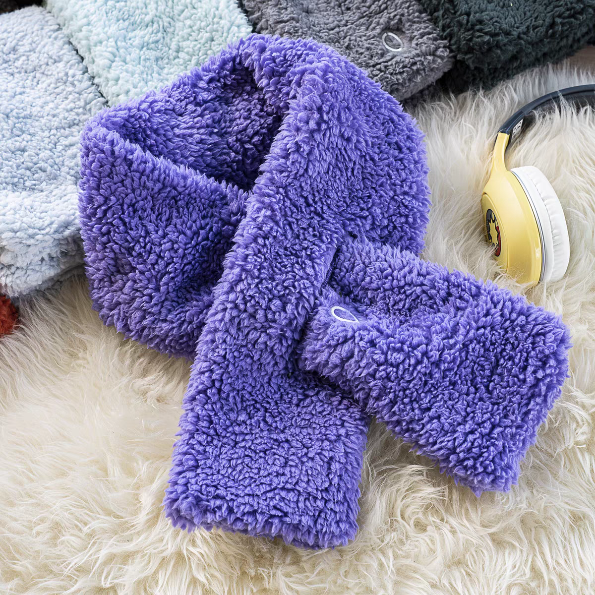 O 素家高级感防风保暖围巾围脖