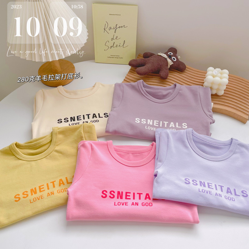 女童长袖T恤打底儿童纯棉打底衫小女孩宝宝纯棉长袖T恤百搭上衣