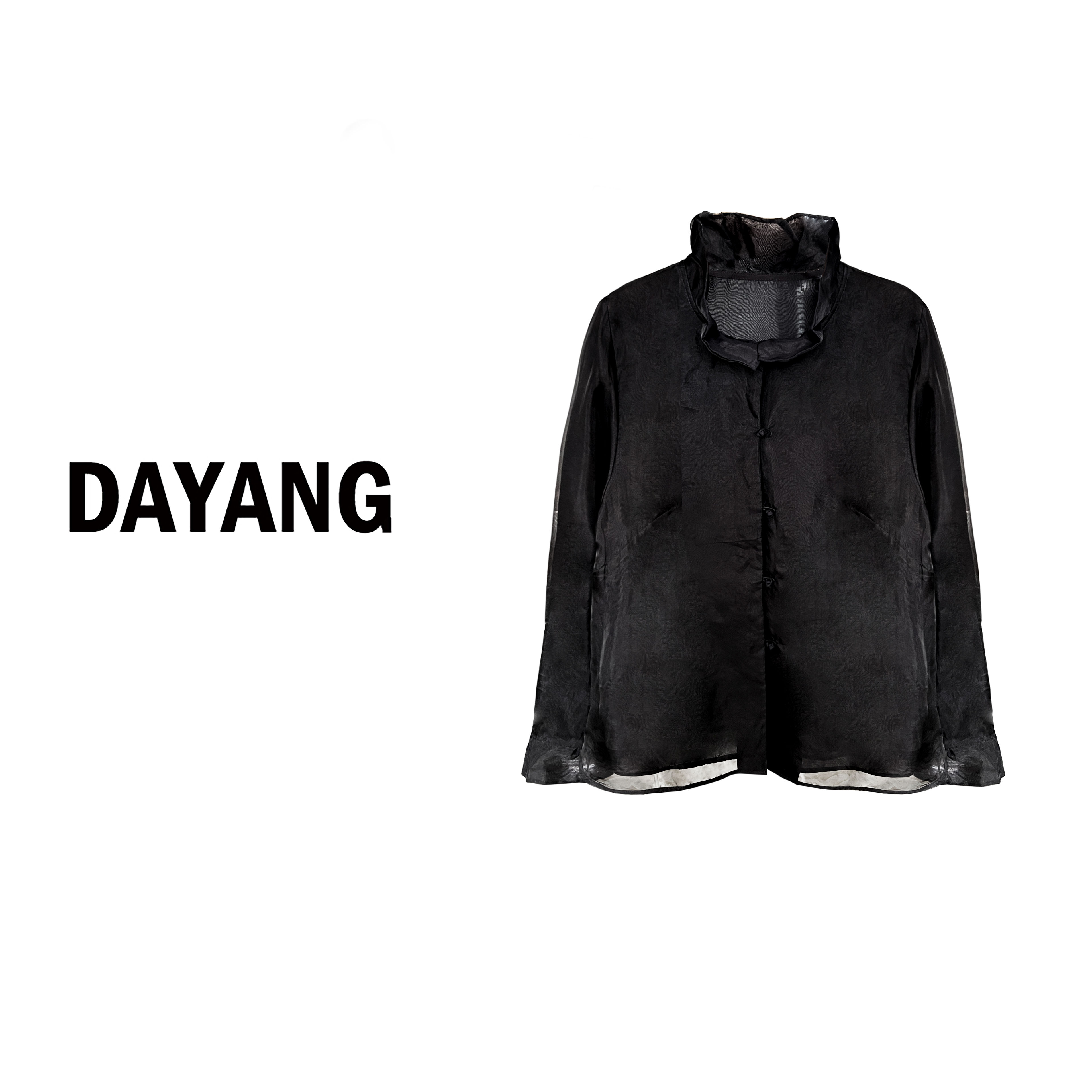 【DAYANG】暗黑优雅 新中式叠穿内搭神器花边立领复古高级小衫