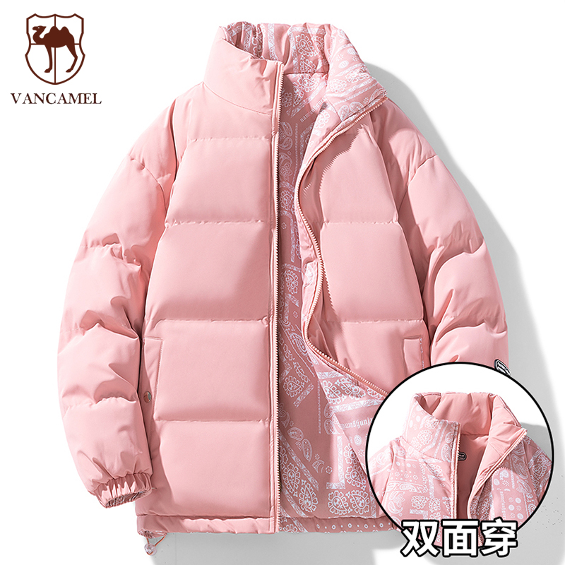西域骆驼情侣冬季户外休闲立领双面可穿骑行服棉服外套MZ2510