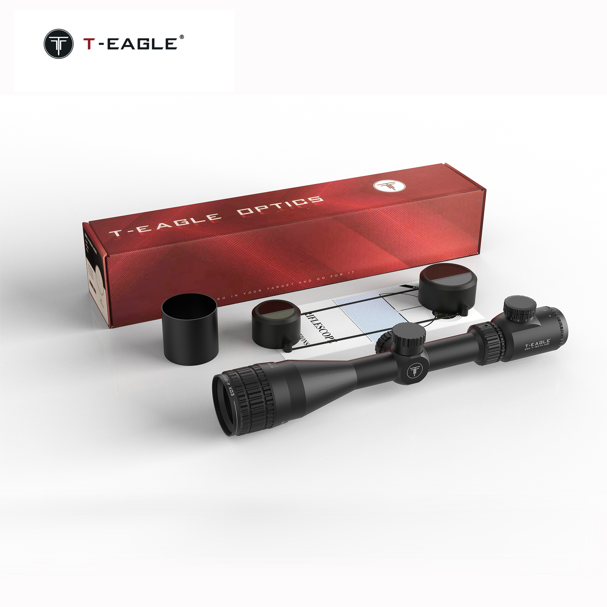 T-EAGLE/突鹰EOX4-16*44AOE后置带灯瞄准镜高清高透高抗震十字镜