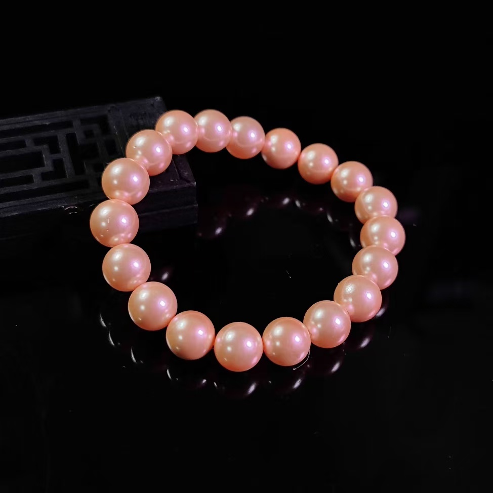 【金凤祥珠宝】QZS2450-卡10mm左右贝珠手串-送礼佳品