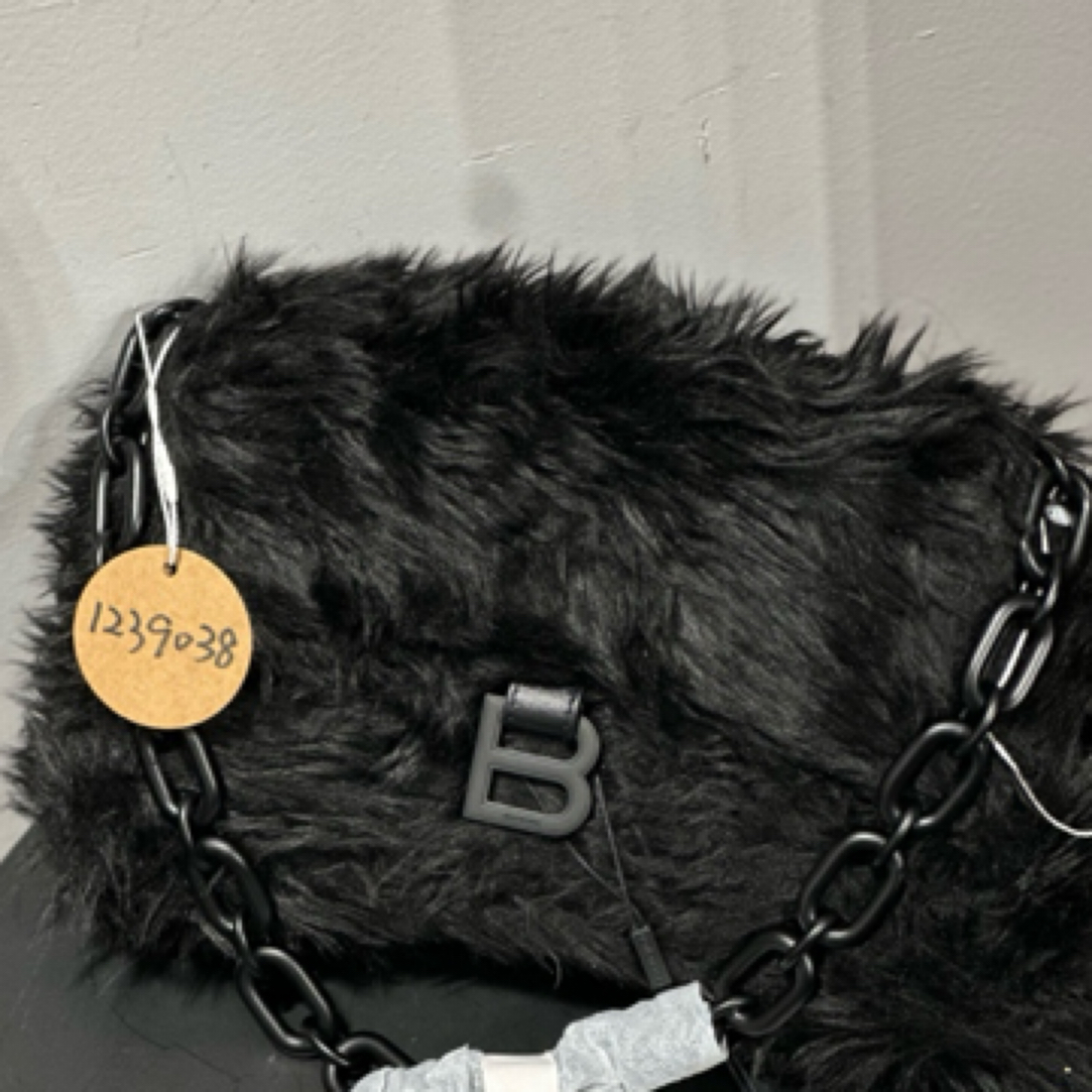 95新 Balenciaga/巴黎世家 夏七中古/so black沙漏/单肩包1239038