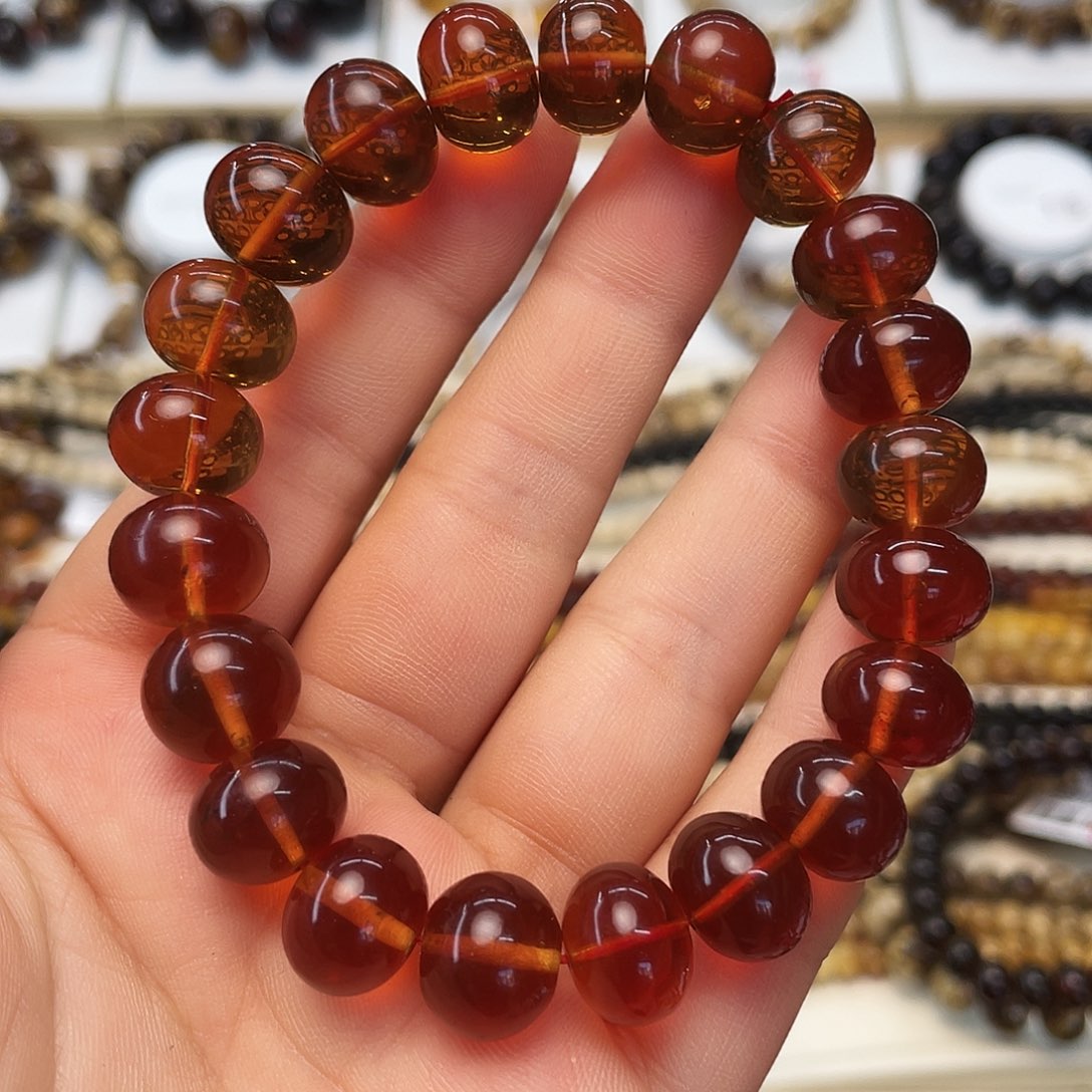 蔚***限琥珀未镶嵌裸石十二