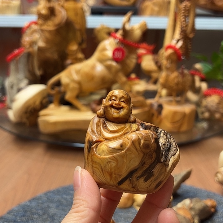 柏木把件崖柏摆件