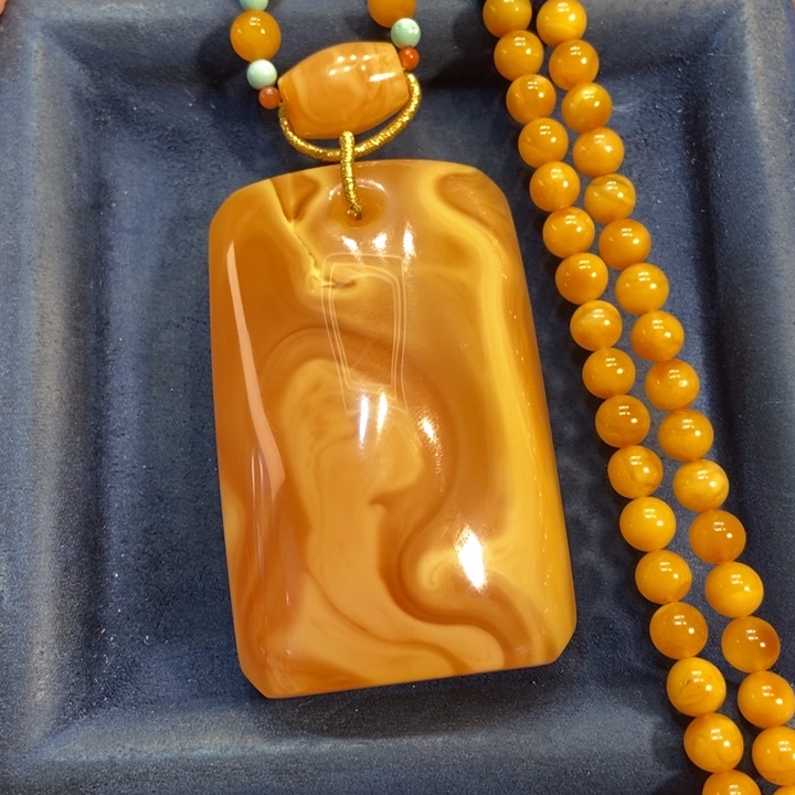 蜜蜡颈饰未镶嵌蜜蜡