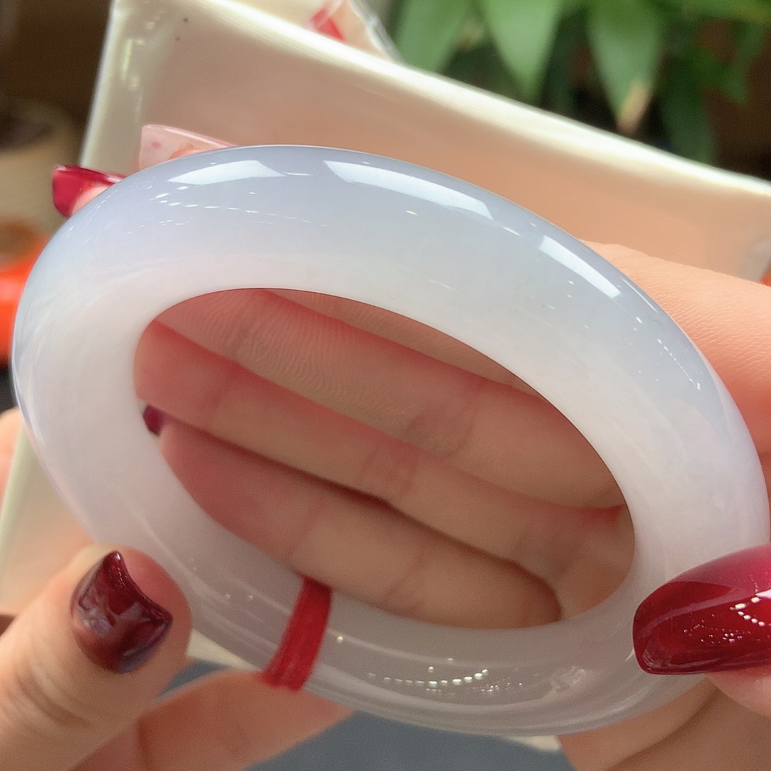 翡翠未镶嵌手镯荔枝肉97号