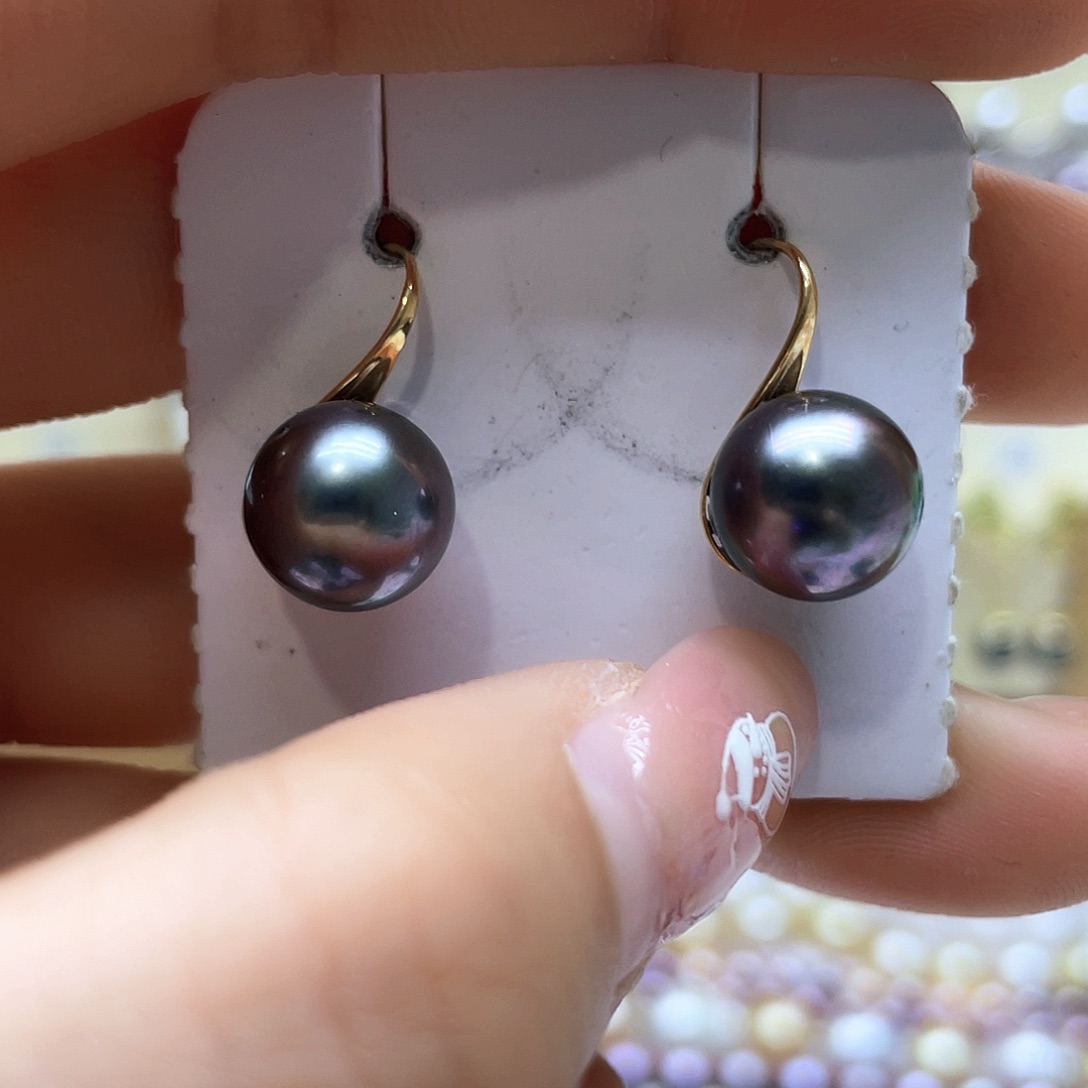 海水珍珠耳饰18K金镶嵌