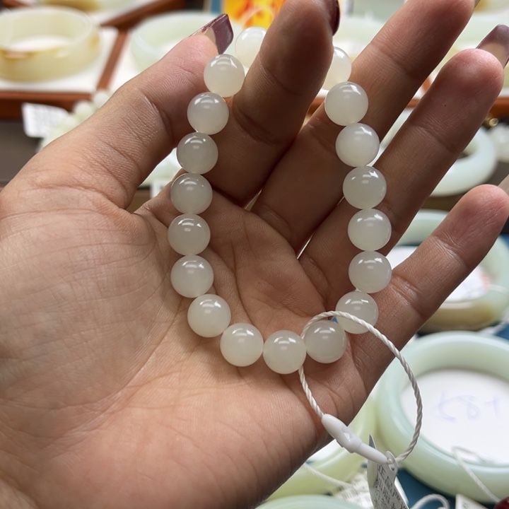 和田玉手串未镶嵌