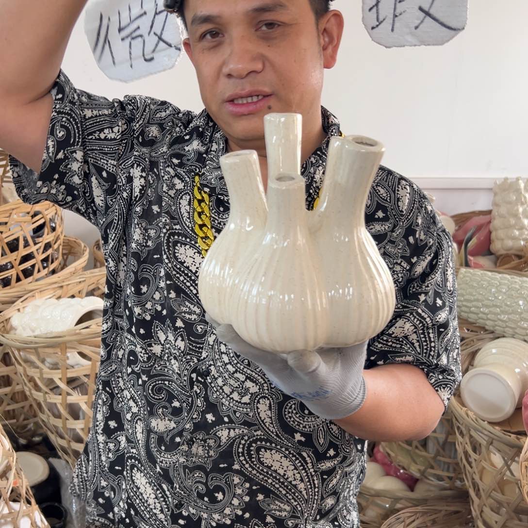 摆件16 号高中低温陶瓷工艺瓶（部分微瑕）