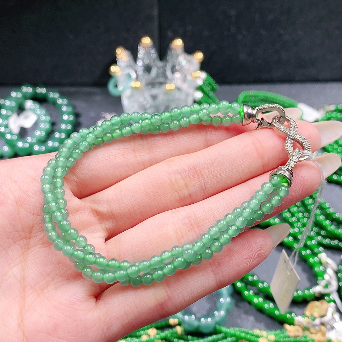 翡翠未镶嵌手链手链