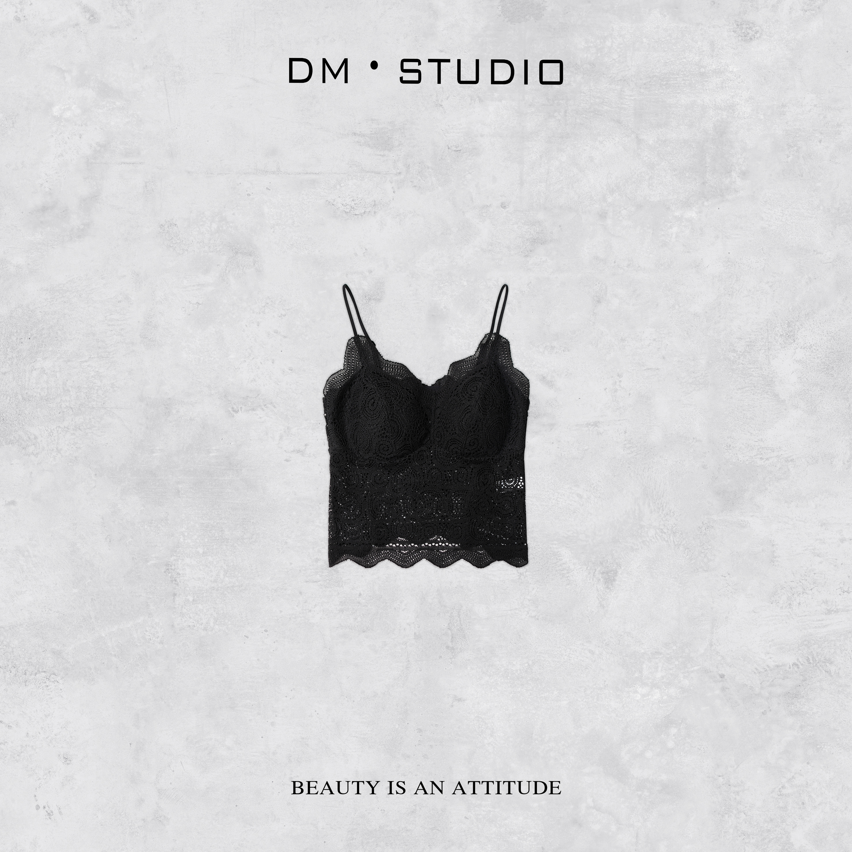 DEDM•STUDIO/气质修身亲肤无痕防走光性感吊带蕾丝美背（62113）
