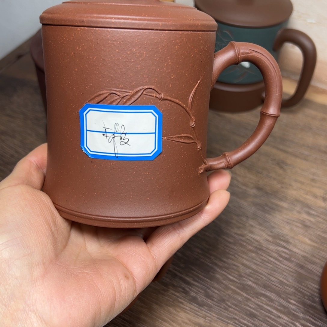 紫泥茶杯云*紫泥盖杯