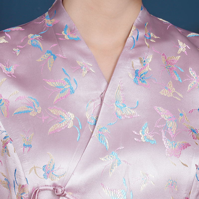 婚宴妈妈平时喜婆婆旗袍连衣裙可穿春夏款60678粉年轻礼服高端