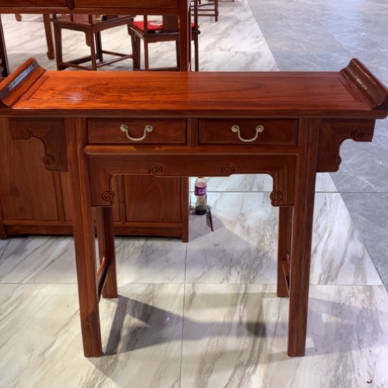 紫檀木类家具滴*缅花108翘头案