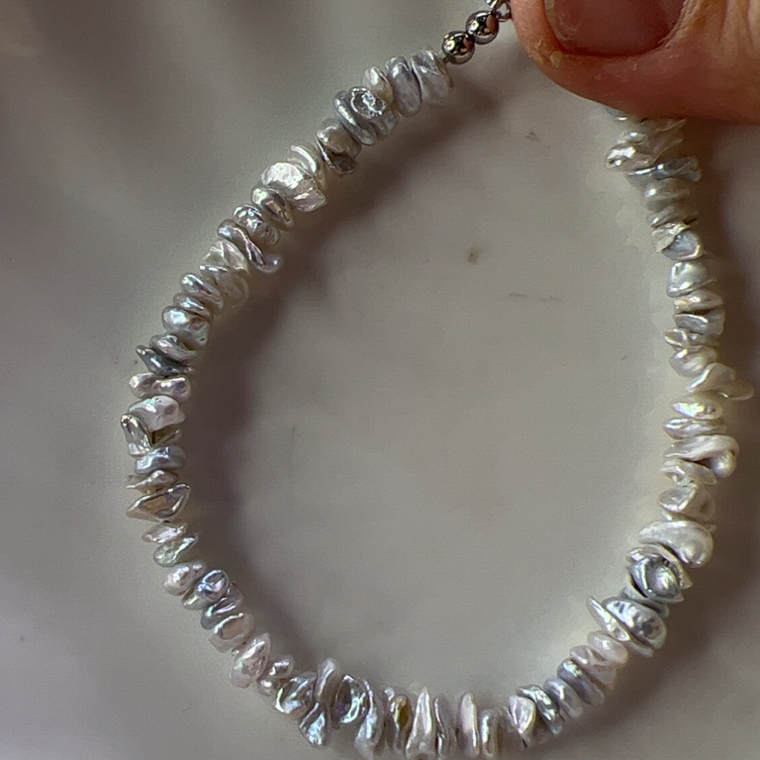 淡水珍珠手绳合金