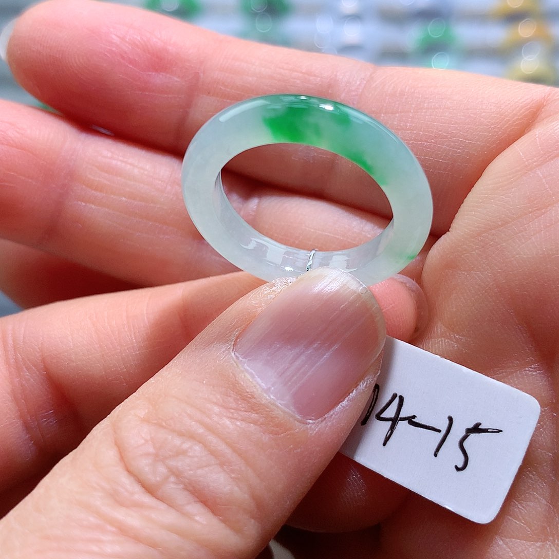 翡翠戒指未镶嵌14-15号