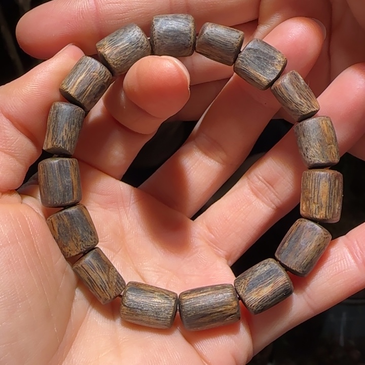 手串沉香金沙叶沉水手串13克