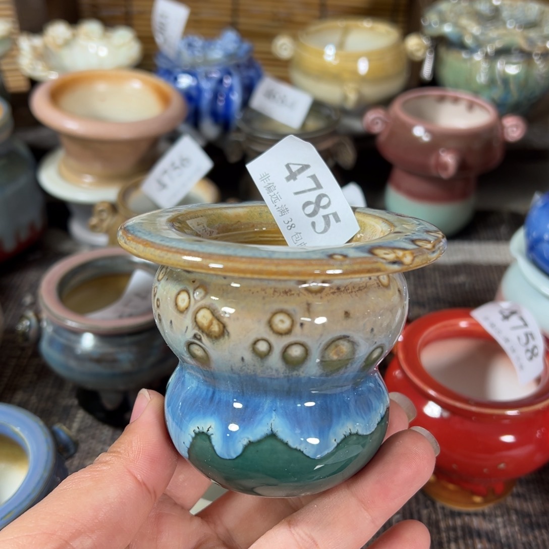 红陶景德镇手工花盆