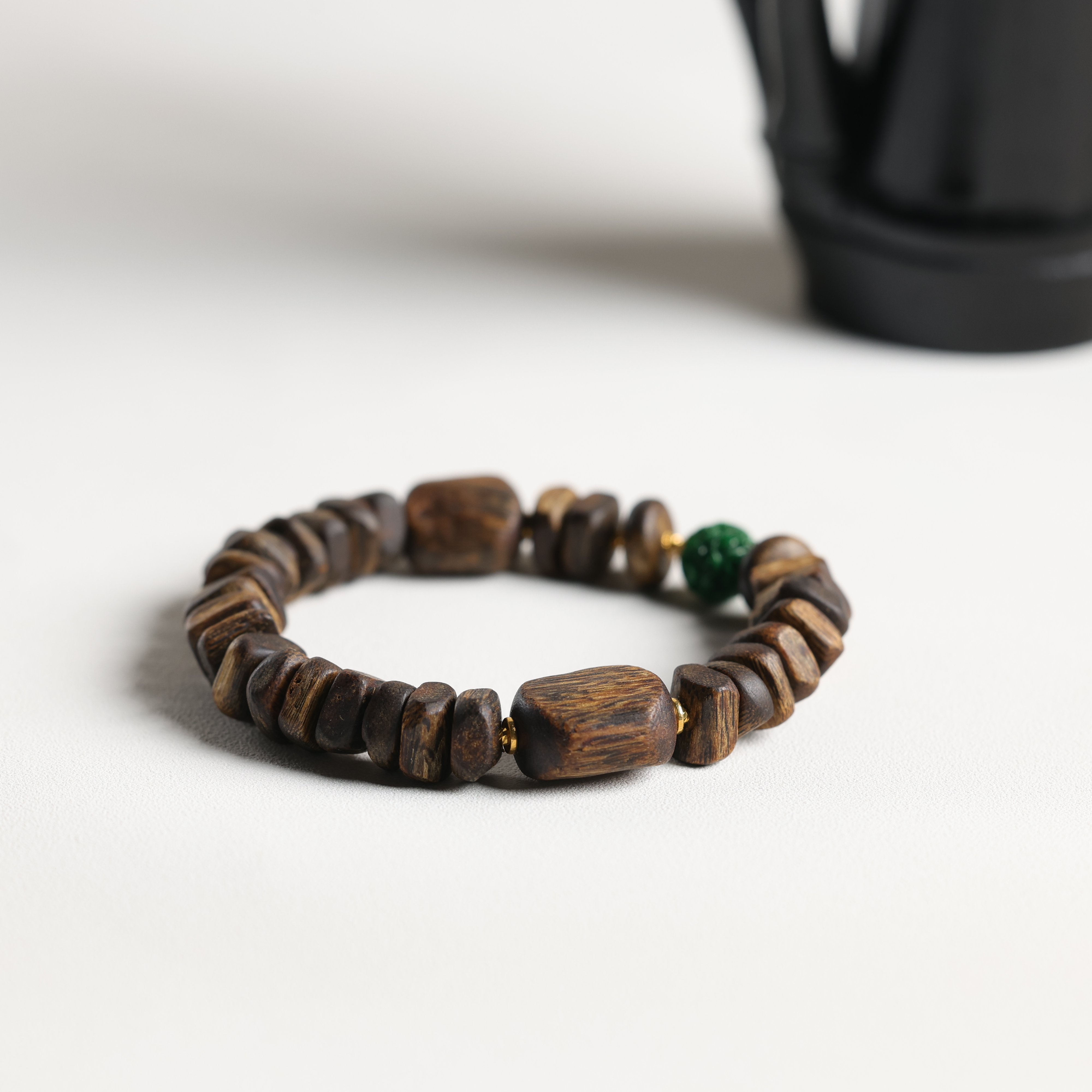 沉香“自如”原创精品设计棋楠沉香随型手串