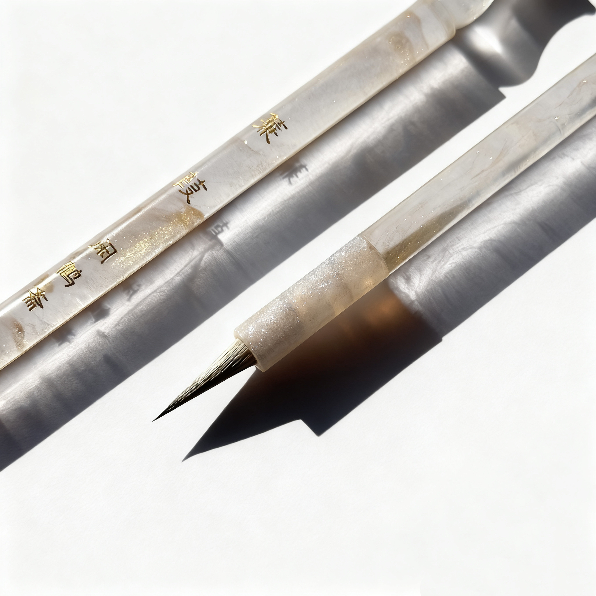 【闲鹤斋·蒹葭】三支 出峰1.8 口径0.5 七紫三羊专业级毛笔