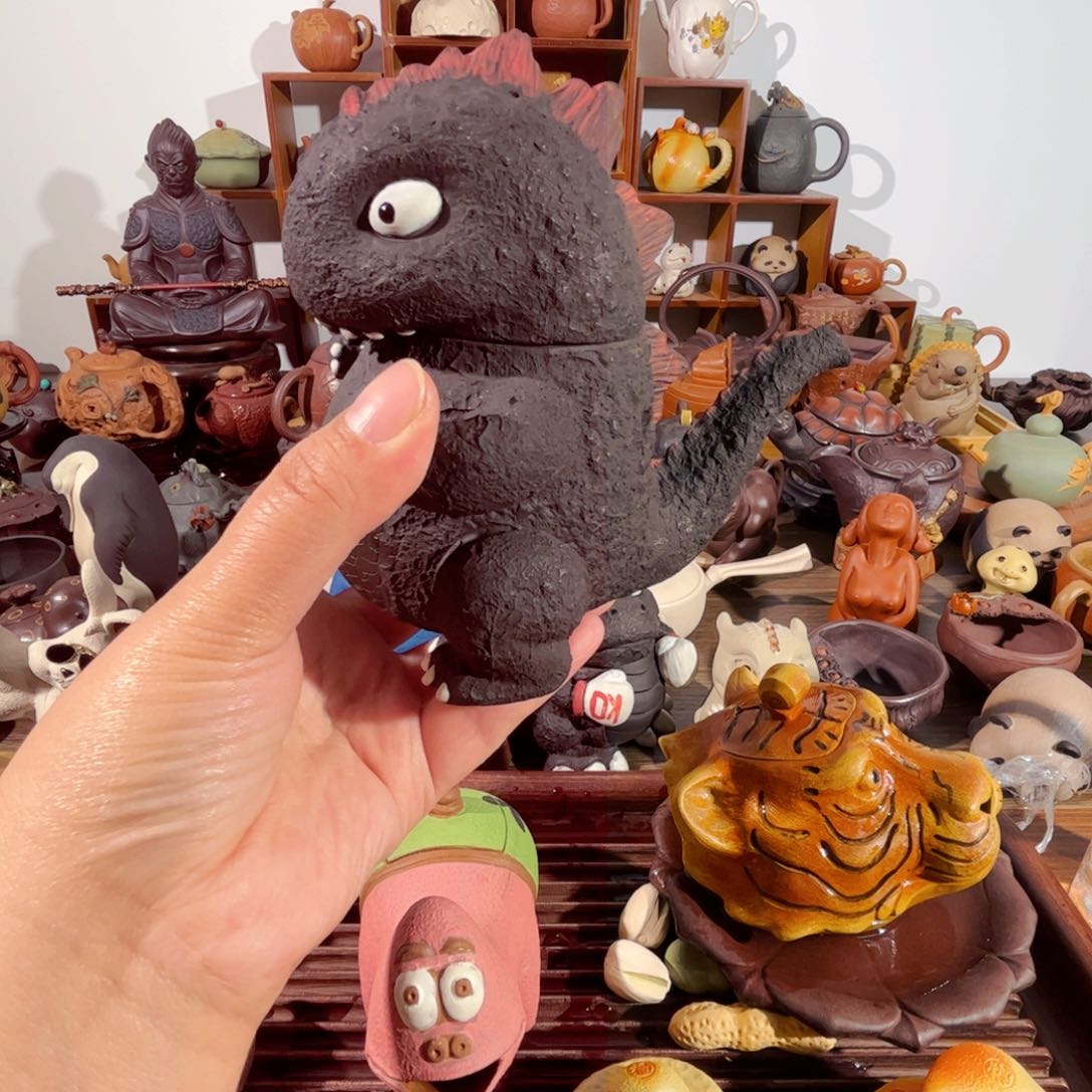 紫砂茶壶圆****子纯手工制作过程非常