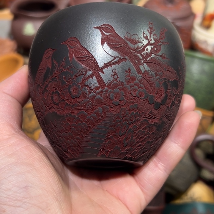 紫砂茶杯宜兴紫砂主人杯