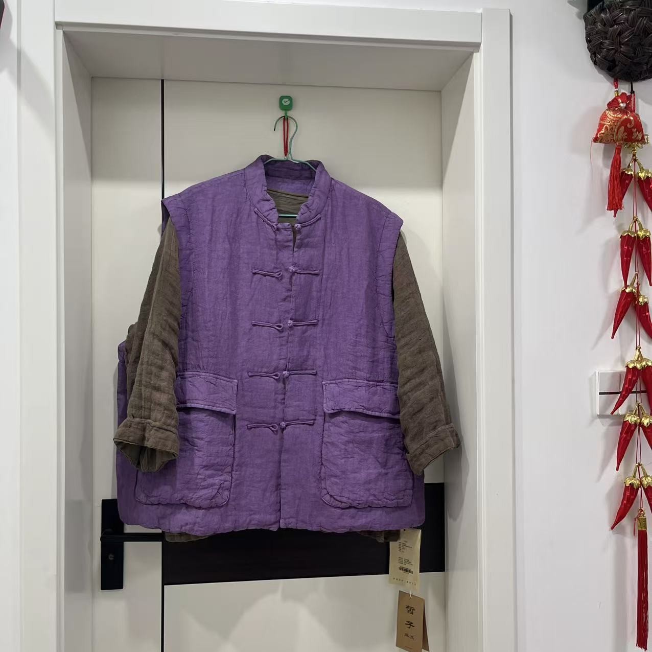 麻缘布衣推荐/亚麻成衣植物染马甲