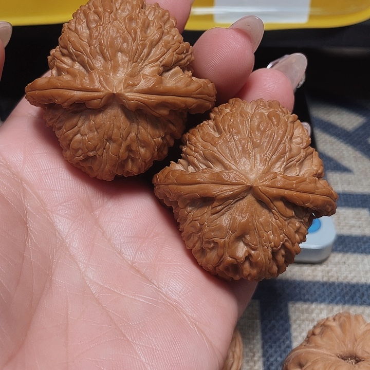 文玩核桃把件随*白狮子47