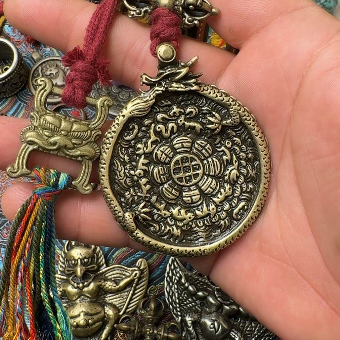 老***舅藏式风格九宫八卦牌