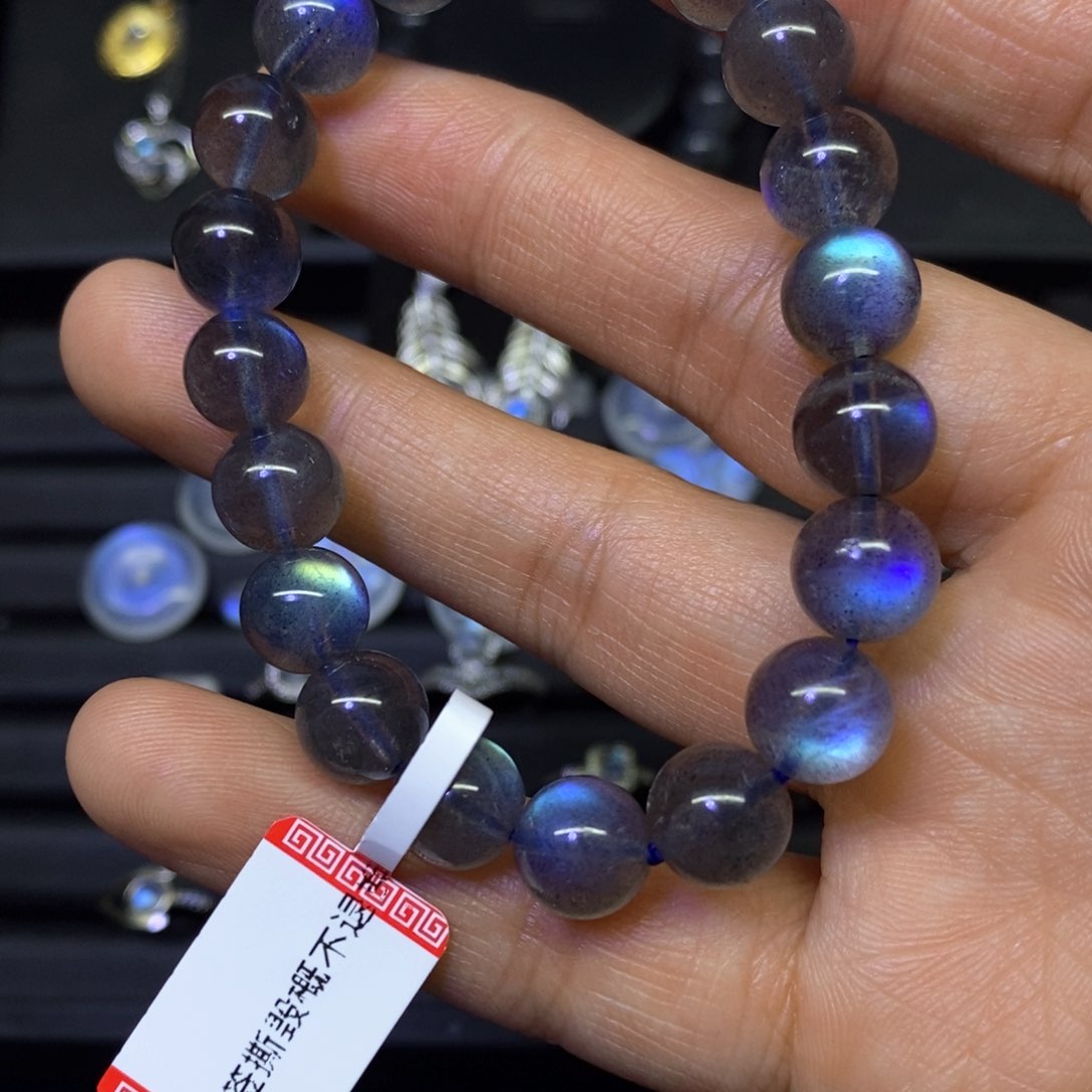 拉长石手链未镶嵌雨**昏9.8