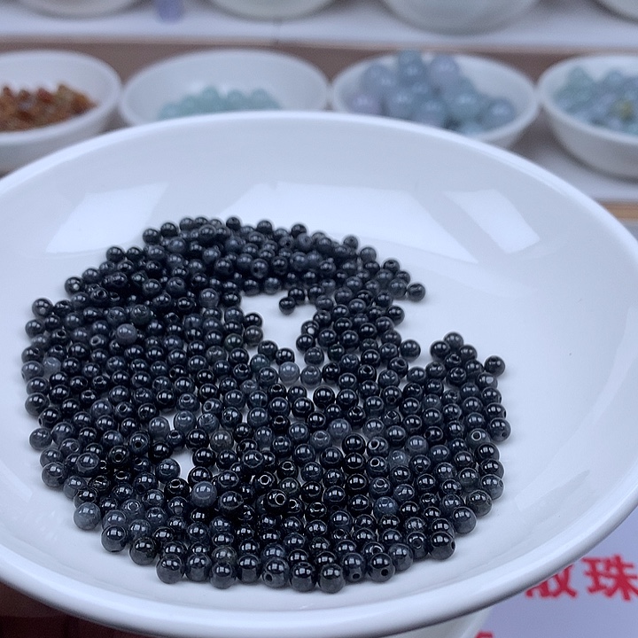 翡翠散珠100颗翡翠卡3.8