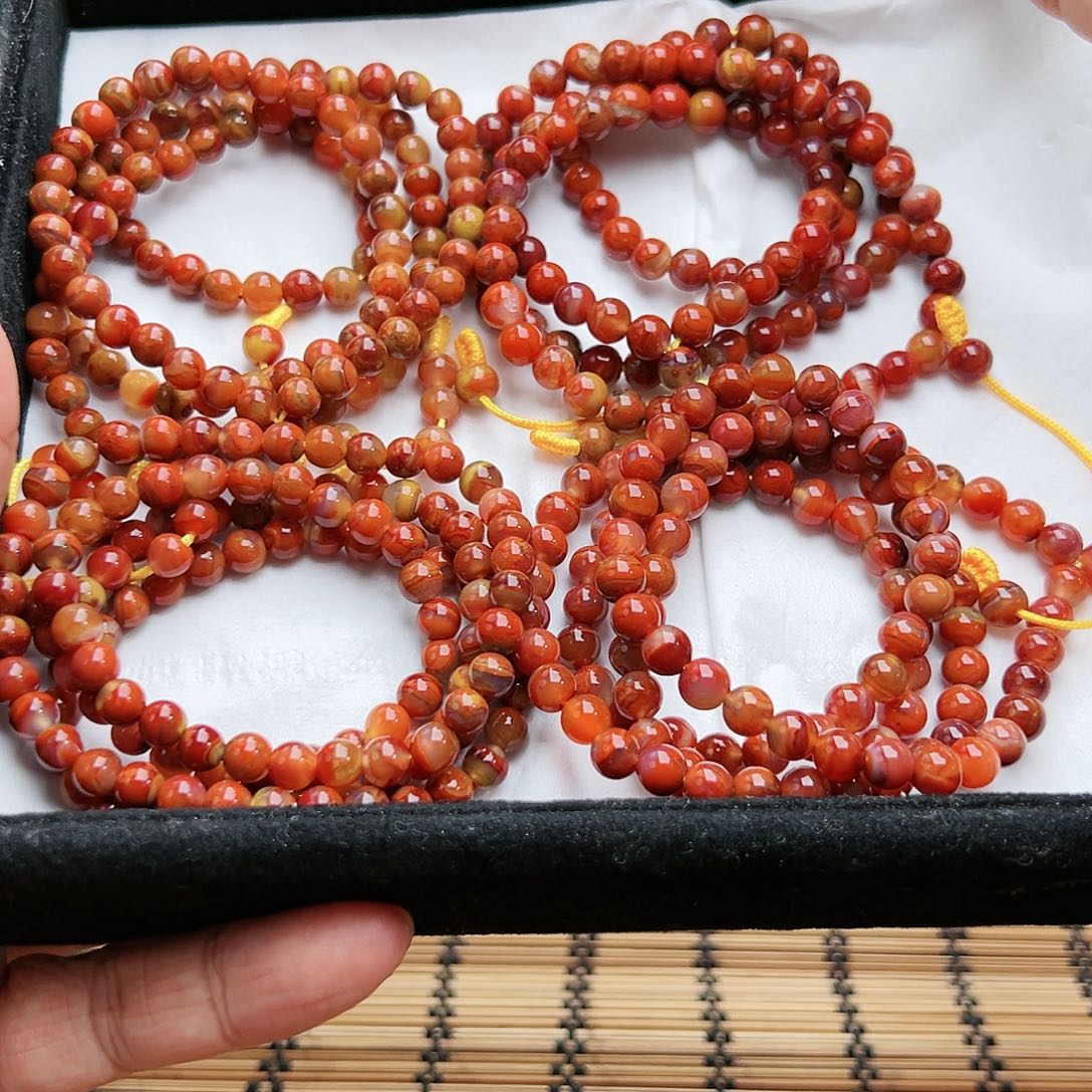 玛瑙/玉髓珠宝半成品未镶嵌随机4发一