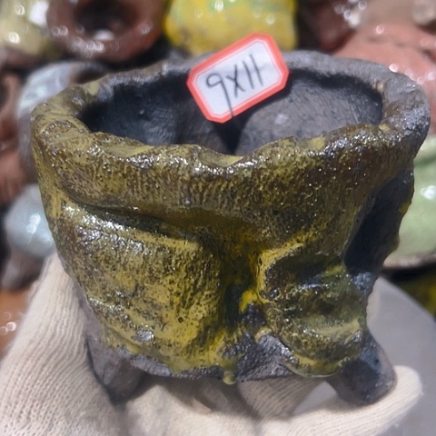 粗陶花盆手工花盆