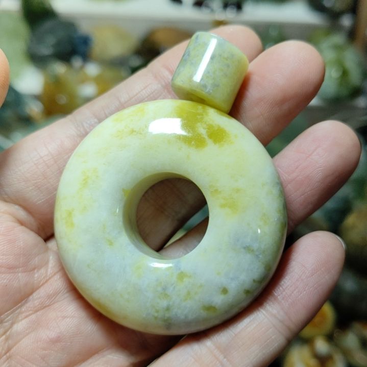 岫玉平安扣未镶嵌