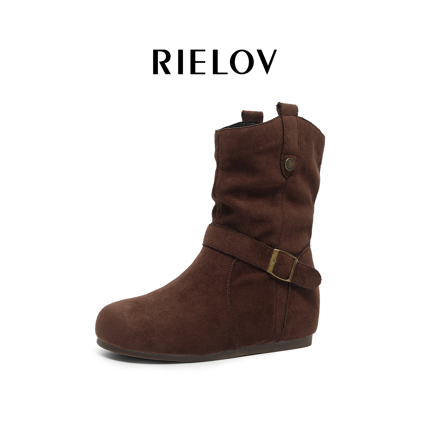【RIELOV●秀儿●梵风】增高1.5+2.5cm时尚潮流百搭女士马丁靴516-3 