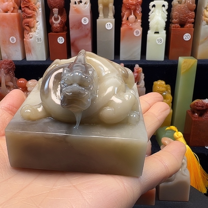 寿山石印石寿山石手工雕刻