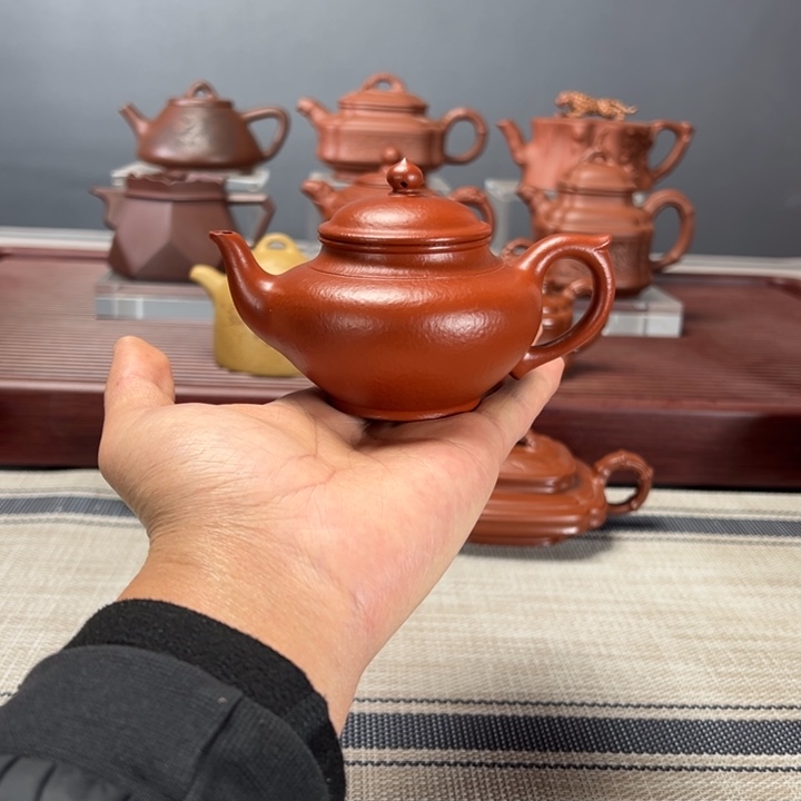 紫砂茶壶笑樱150CC朱泥