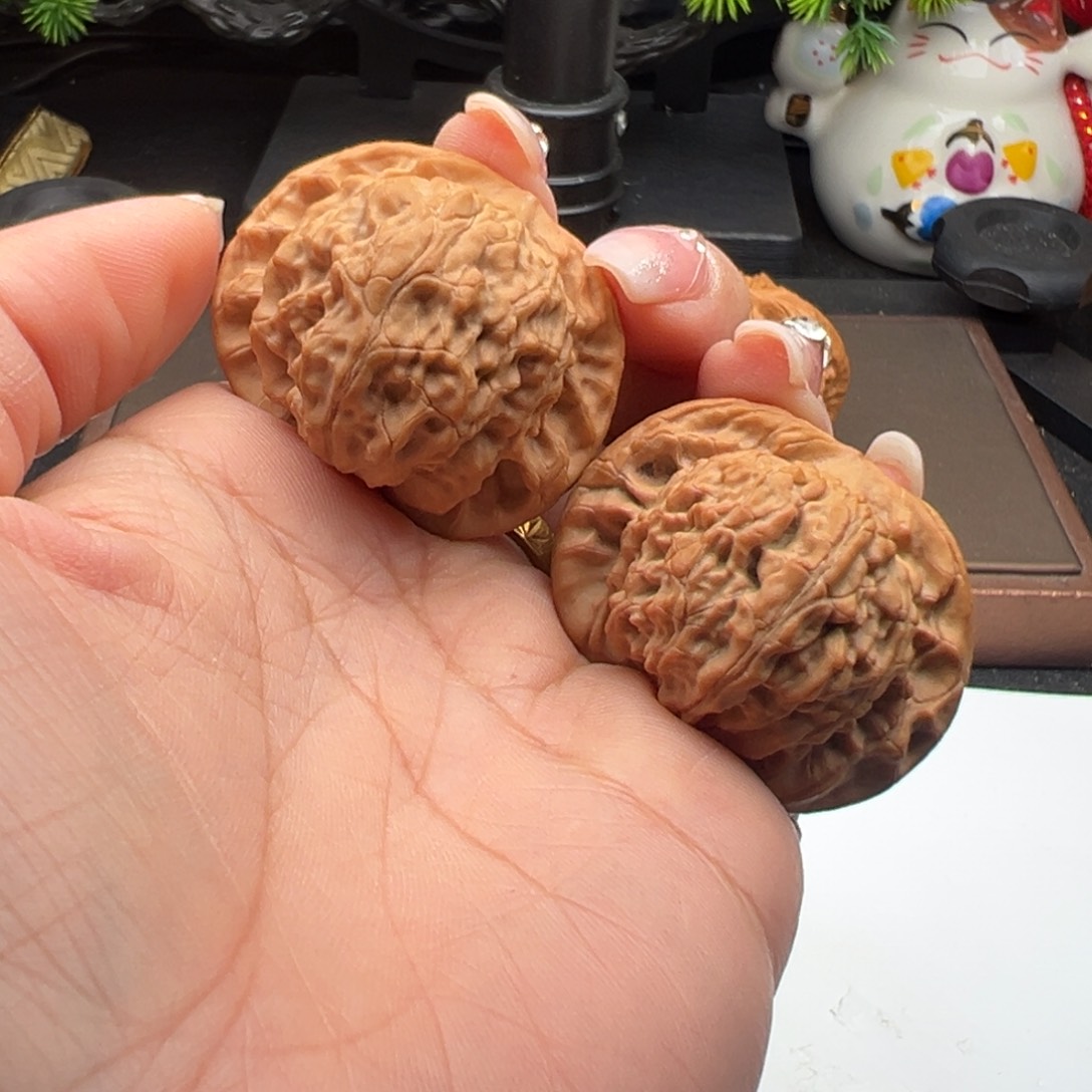 文玩核桃把件宽边40